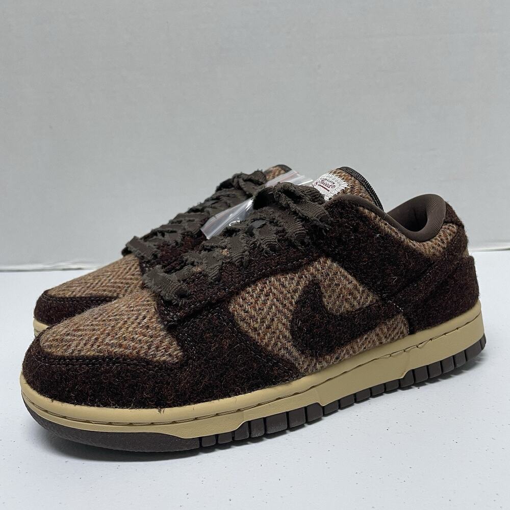 Nike Dunk Low Sesame Harris Tweed IO0052 200 Size 7 Women Brown Low Top Sneaker